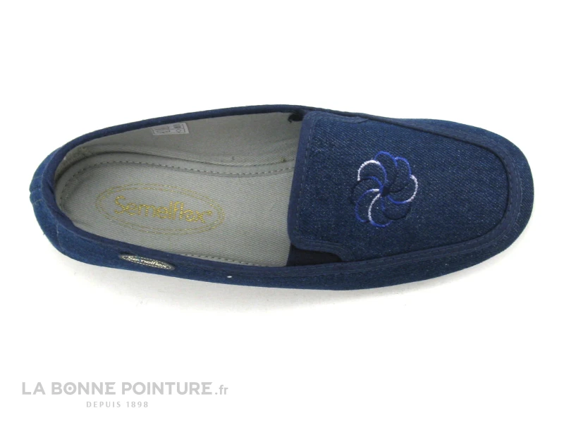 Semelflex Marie Lise - Bleu Jeans - Chausson Femme 6 Semelflex Marie Lise - Bleu Jeans - Chausson Femme – Image 6
