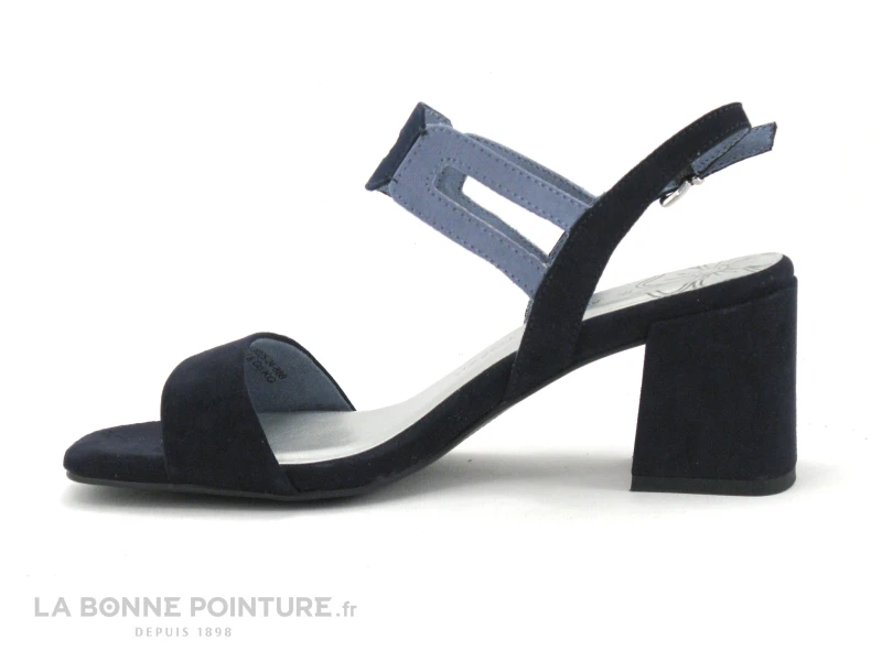 Marco Tozzi 2-28325-24 Navy Comb - Sandale Talon Large 2 Marco Tozzi 2-28325-24 Navy Comb - Sandale Talon Large – Image 2