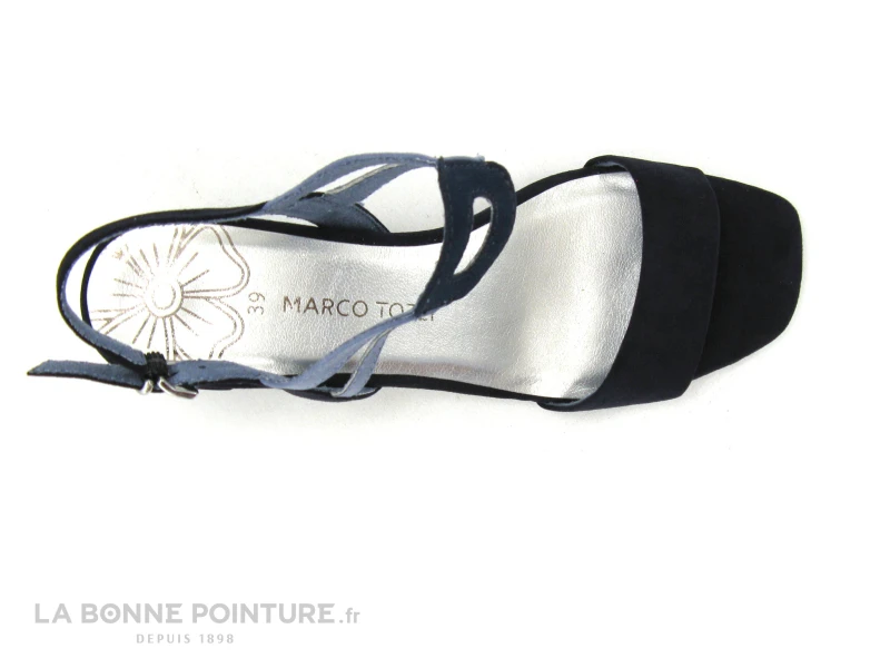 Marco Tozzi 2-28325-24 Navy Comb - Sandale Talon Large 4 Marco Tozzi 2-28325-24 Navy Comb - Sandale Talon Large – Image 4