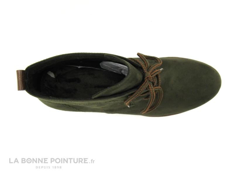 Marco Tozzi 2-25107-27 Olive - Bottine Talon Haut Kaki 6 Marco Tozzi 2-25107-27 Olive - Bottine Talon Haut Kaki – Image 6