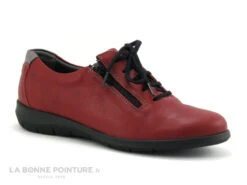 Nouvelles Arrivées 13 Suave Oxford 6657 AT - Acerola Champagne - Derby Cuir Rouge
