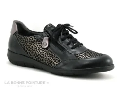 Nouvelles Arrivées 17 Suave Oxford 6627 TS - Derby Cuir - Black Multi - Chaussure Confort Femme