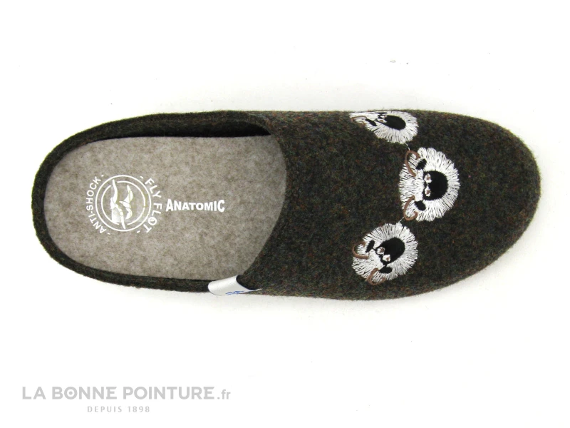 Fly Flot FERPART Marron Multicolore - Beliers - Pantoufle Mule F 2 Fly Flot FERPART Marron Multicolore - Beliers - Pantoufle Mule F – Image 2