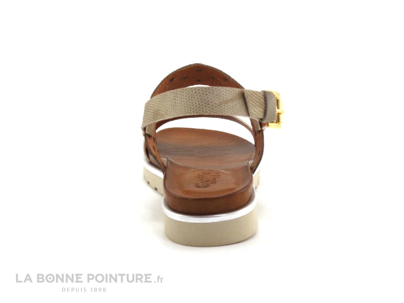 Guttos Shoes BIA P105 - Taupe Cobra - Nu-pieds 4 Guttos Shoes BIA P105 - Taupe Cobra - Nu-pieds – Image 4