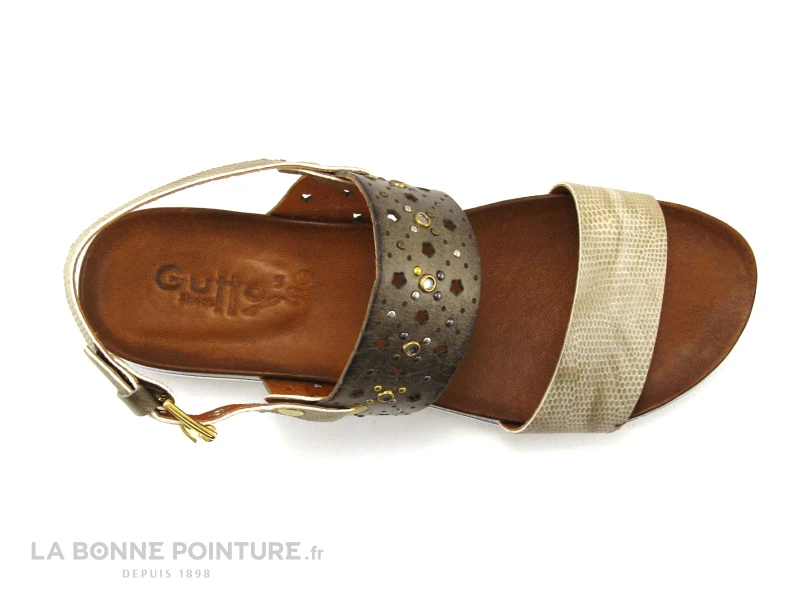 Guttos Shoes BIA P105 - Taupe Cobra - Nu-pieds 6 Guttos Shoes BIA P105 - Taupe Cobra - Nu-pieds – Image 6