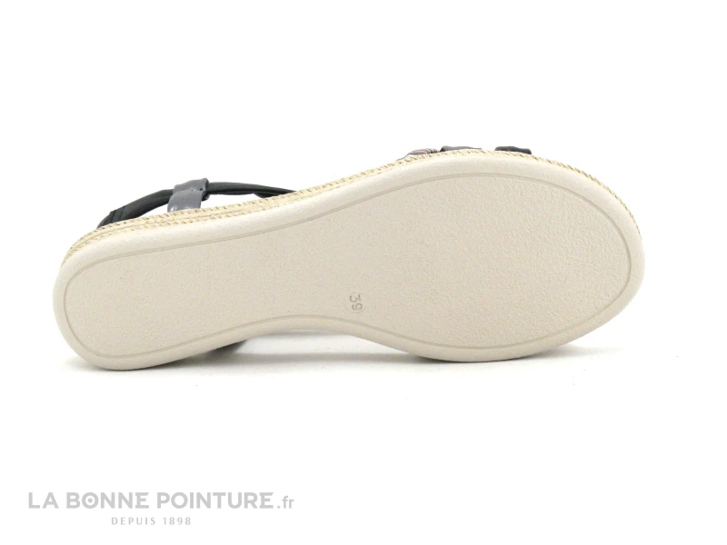 Spartanas SPEDRA Noir Acier Multicolore - Sandale Femme 7 Spartanas SPEDRA Noir Acier Multicolore - Sandale Femme – Image 7