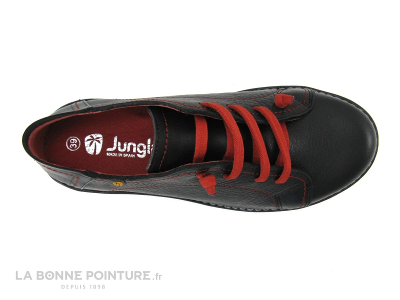 Jungla 7582 Noir - Chaussure Basse Femme Avec Lacet Elastique 6 Jungla 7582 Noir - Chaussure Basse Femme Avec Lacet Elastique – Image 6