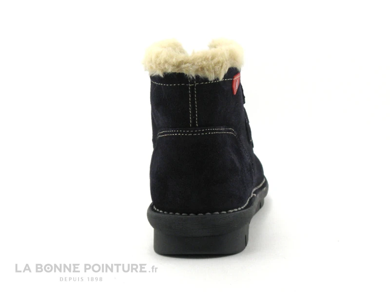 Alce Shoes 9388 Bleu Marine - Fourrure Beige - Chaussure Montante F 4 Alce Shoes 9388 Bleu Marine - Fourrure Beige - Chaussure Montante F – Image 4