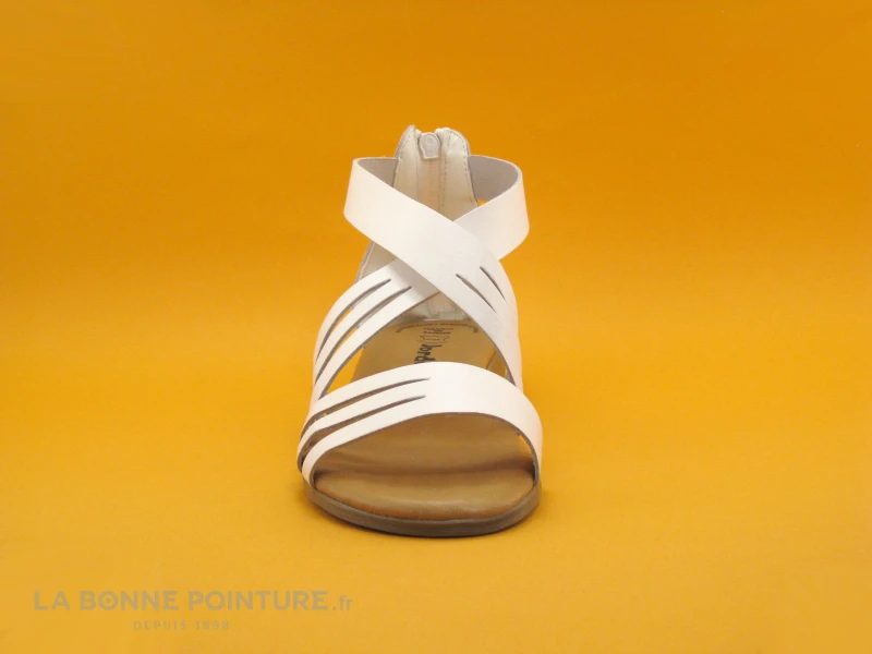 Jordana 2799 Blanc - Brides Croisees - Sandale Femme 2 Jordana 2799 Blanc - Brides Croisees - Sandale Femme – Image 2