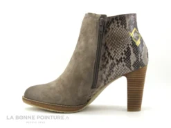 Fugitive ASFALT Vel Taupe - Python Taupe - Bottine Talon Haut 9 Fugitive ASFALT Vel Taupe - Python Taupe - Bottine Talon Haut -Chaussures Promotion Magasin cd24607c73b9e66c561f35ea11d5d5ef img 2362.jpg 162841
