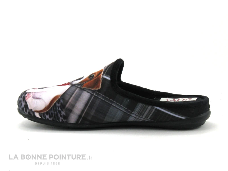 Ouf TIDOG Noir - Pantoufle Femme Avec Chien - I Love My Dog 3 Ouf TIDOG Noir - Pantoufle Femme Avec Chien - I Love My Dog – Image 3
