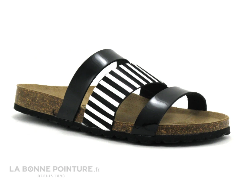 Autenti 689439 Noir - Argent Miroir - Mule Femme 5 Autenti 689439 Noir - Argent Miroir - Mule Femme – Image 5