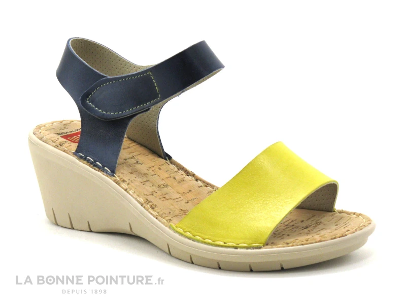 On Foot 60506 Amarillo Nu-pieds Compense 1 On Foot 60506 Amarillo Nu-pieds Compense