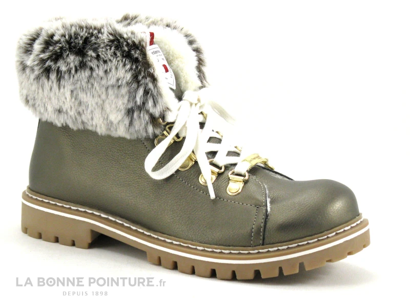 Les Tropeziennes LACEN 44552 Bronze - Col Fourrure - Boots Femme 1 Les Tropeziennes LACEN 44552 Bronze - Col Fourrure - Boots Femme