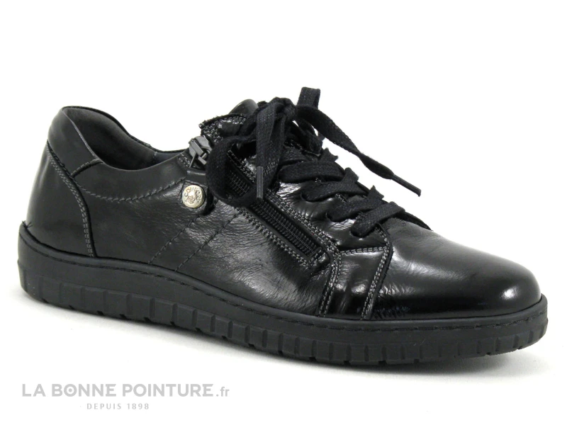 3 Points De Suspension KIAZIP 19450 Vernis Noir - Derby Femme 1 3 Points De Suspension KIAZIP 19450 Vernis Noir - Derby Femme