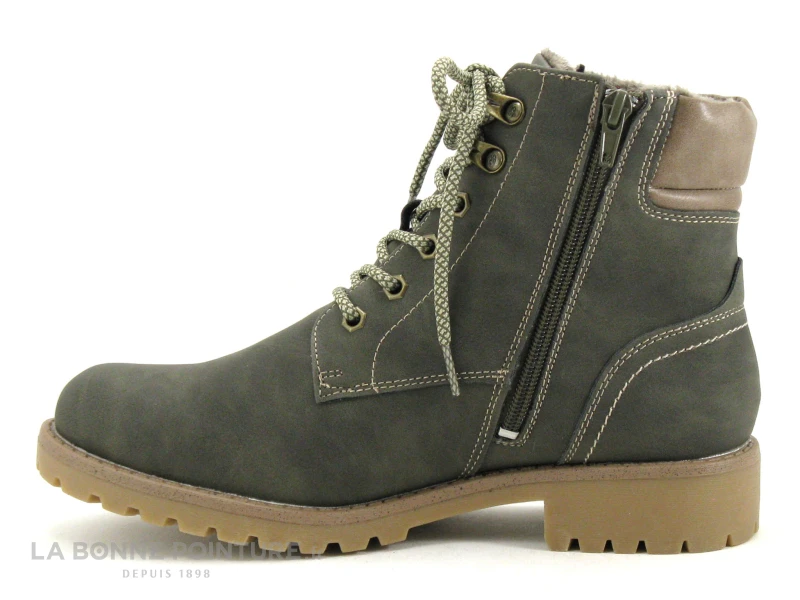 Dockers 43FA307-630830 Bottle - Boots Femme Kaki - Haut Marron 3 Dockers 43FA307-630830 Bottle - Boots Femme Kaki - Haut Marron – Image 3