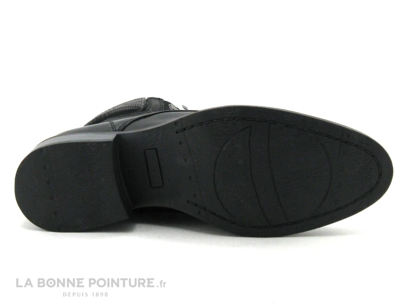 Morans SALIXO Noir - Bottine A Lacet Femme - Haut Carreaux Gris 7 Morans SALIXO Noir - Bottine A Lacet Femme - Haut Carreaux Gris – Image 7