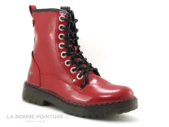 Mustang 1235-503-5 Bottines Vernies Rouge Lacets