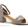 Regarde Le Ciel CATTY 09 Taupe - Feuille Bronze - Nu-pieds