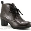 Marco Tozzi 2-25109-29 Pepper - Chaussure Montante Grise A Talon