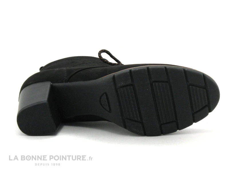 Marco Tozzi 2-25107-29 Black - Bottine Noire A Lacet - Talon Haut 7 Marco Tozzi 2-25107-29 Black - Bottine Noire A Lacet - Talon Haut – Image 7