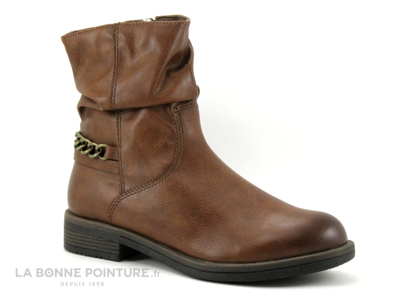 Tamaris 1-25328-27 Cognac - Bottine Avec Chainette Bronze 5 Tamaris 1-25328-27 Cognac - Bottine Avec Chainette Bronze – Image 5