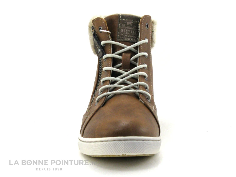 Mustang 1349 504 301 Marronnier - Basket Avec Col Fourrure Femme 2 Mustang 1349 504 301 Marronnier - Basket Avec Col Fourrure Femme – Image 2