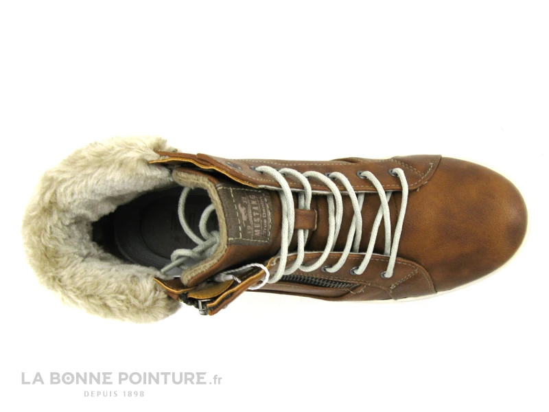 Mustang 1349 504 301 Marronnier - Basket Avec Col Fourrure Femme 6 Mustang 1349 504 301 Marronnier - Basket Avec Col Fourrure Femme – Image 6