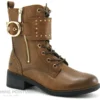 Mustang 1402 506 307 Cognac - Bottine A Lacet Femme Marron