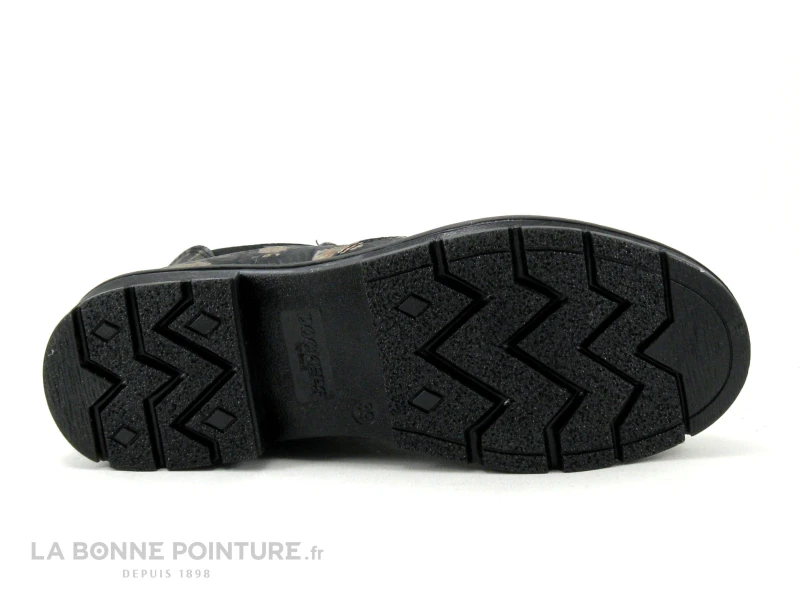 Dockers 45PN209-610110 Noir - Fleurs - Bottine Elastique Et Zip 7 Dockers 45PN209-610110 Noir - Fleurs - Bottine Elastique Et Zip – Image 7