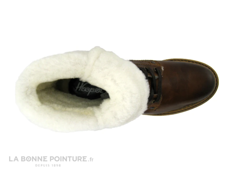 Hooper HUBLI Cognac - Revers Fourrure - Boots Femme Interieur Chaud 6 Hooper HUBLI Cognac - Revers Fourrure - Boots Femme Interieur Chaud – Image 6