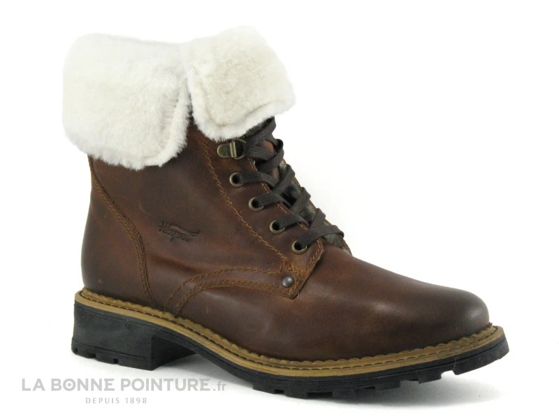 Hooper HUBLI Cognac - Revers Fourrure - Boots Femme Interieur Chaud 5 Hooper HUBLI Cognac - Revers Fourrure - Boots Femme Interieur Chaud – Image 5