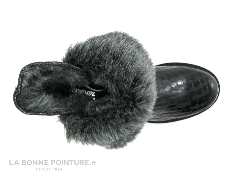 Hooper JUNO Croco Noir - Bottine Femme Interieur Fourrure 6 Hooper JUNO Croco Noir - Bottine Femme Interieur Fourrure – Image 6