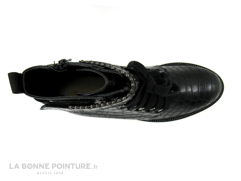 The Divine Factory QL4560 Noir Croco - Bottine A Lacet Femme 4 The Divine Factory QL4560 Noir Croco - Bottine A Lacet Femme – Image 4