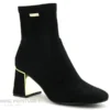 Les Tropeziennes DAM 44525 Noir-suede - Bottine Noire Talon Haut