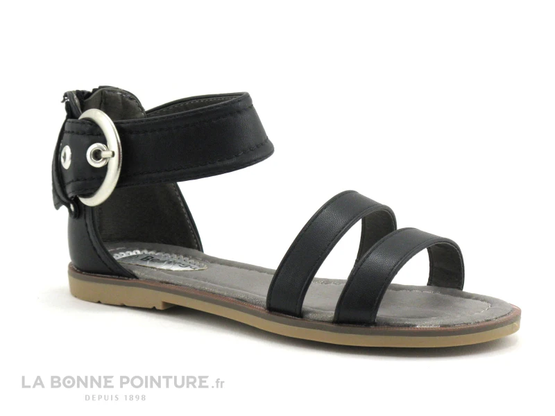 BM FootWear 486011000 - Noir - Sandale Zip 1 BM FootWear 486011000 - Noir - Sandale Zip