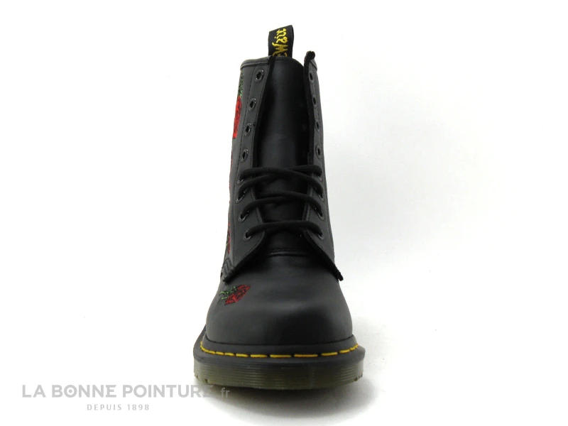 Dr. Martens Dr Martens 1460 VONDA Black 24722001 - Bottine Noire - Roses Rouges 2 Dr. Martens Dr Martens 1460 VONDA Black 24722001 - Bottine Noire - Roses Rouges – Image 2