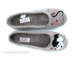 Ouf TRALY Taupe - Souris Bonnet Noir - Coeurs - Pantoufle Ballerine -Chaussures Promotion Magasin cd24607c73b9e66c561f35ea11d5d5ef img 3737.jpg 176121