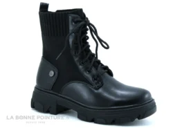 LPB Les Petites Bombes - CHELBY Noir - Bottine Noire Semelle Crantee