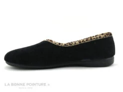 Zels 2454 Velours Noir - Pourtour Leopard Beige - Chausson Ballerine -Chaussures Promotion Magasin cd24607c73b9e66c561f35ea11d5d5ef img 3943.jpg 164699