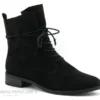 Marco Tozzi 2-25112-27 Black - Bottine Lacet En Velours Noir