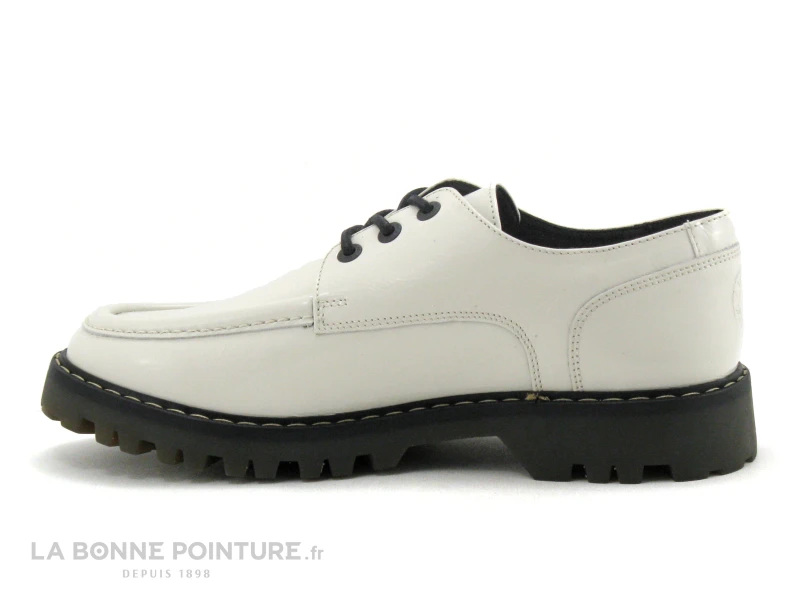 Kickers KICK DECKLOW Blanc Casse Vernis - 911270 - Derbi Femme 3 Kickers KICK DECKLOW Blanc Casse Vernis - 911270 - Derbi Femme – Image 3