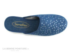Semelflex COLETTE - Bleu Jeans - Pois Argent - Pantoufle Mule Femme -Chaussures Promotion Magasin cd24607c73b9e66c561f35ea11d5d5ef img 3993.jpg 133367