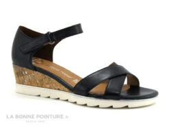 Marco Tozzi Premio - 2-28725-22 Navy - Sandale Compensee Bleu Marine