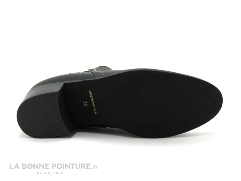 Morans BARILLA Noir - Low Boots Femme Avec Perles Dorees 5 Morans BARILLA Noir - Low Boots Femme Avec Perles Dorees – Image 5