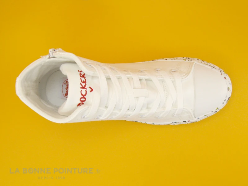 Dockers Gensheimer Peace And Love - 36UR911-610 - BLANC - Basket Montante 6 Dockers Gensheimer Peace And Love - 36UR911-610 - BLANC - Basket Montante – Image 6