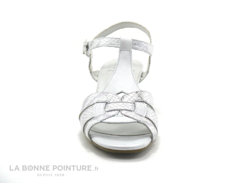 Pedi Girl BAO Blanc Argent - Nu-pieds Talon 2 Pedi Girl BAO Blanc Argent - Nu-pieds Talon – Image 2