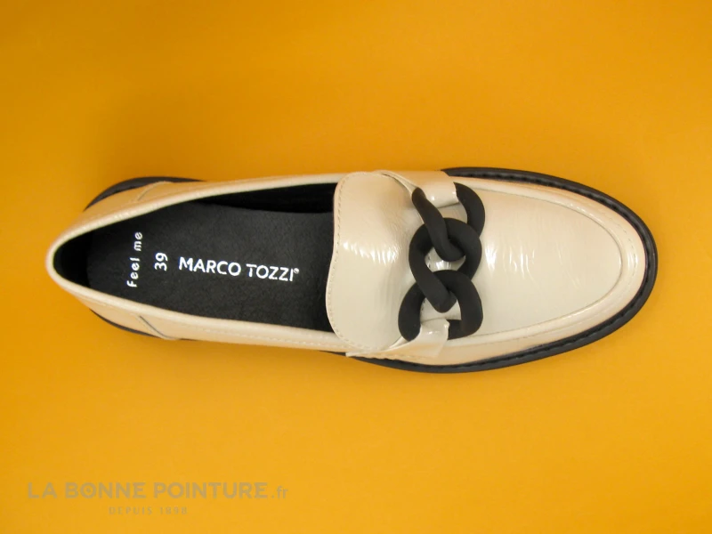 Marco Tozzi 2-24705-29 Cream - Mocassin Plateforme Verni 6 Marco Tozzi 2-24705-29 Cream - Mocassin Plateforme Verni – Image 6