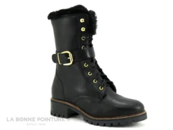 Hooper ALICE Noir - Bottine A Lacet Femme Cuir Noir