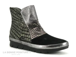 Pedi Girl GIPSY Noir Bronze - Bottine Femme Semelle Compensee